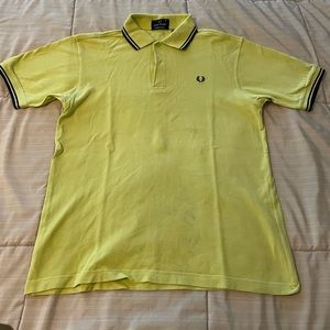 yellow Fred Perry polo